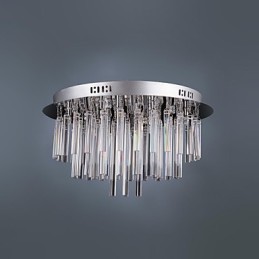 Modern Crystal Chandelier with 12 Lights