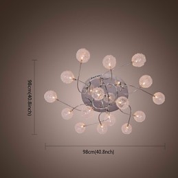 G4 Iron Flush Mount Light with Aluminum Shades