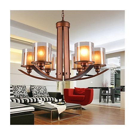 Traditional Classic Retro Mini Style Painting Metal Chandelier