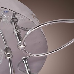 G4 Iron Flush Mount Light with Aluminum Shades