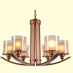 Traditional Classic Retro Mini Style Painting Metal Chandelier
