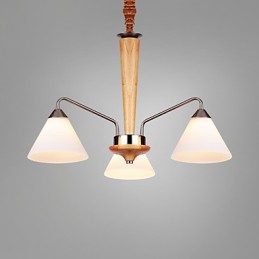 Vintage Mini Style Painting Wood Bamboo Flush Mount