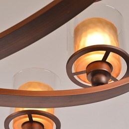 Traditional Classic Retro Mini Style Painting Metal Chandelier