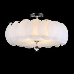 5 Light Glass Chandelier Modern Pendant Light Family