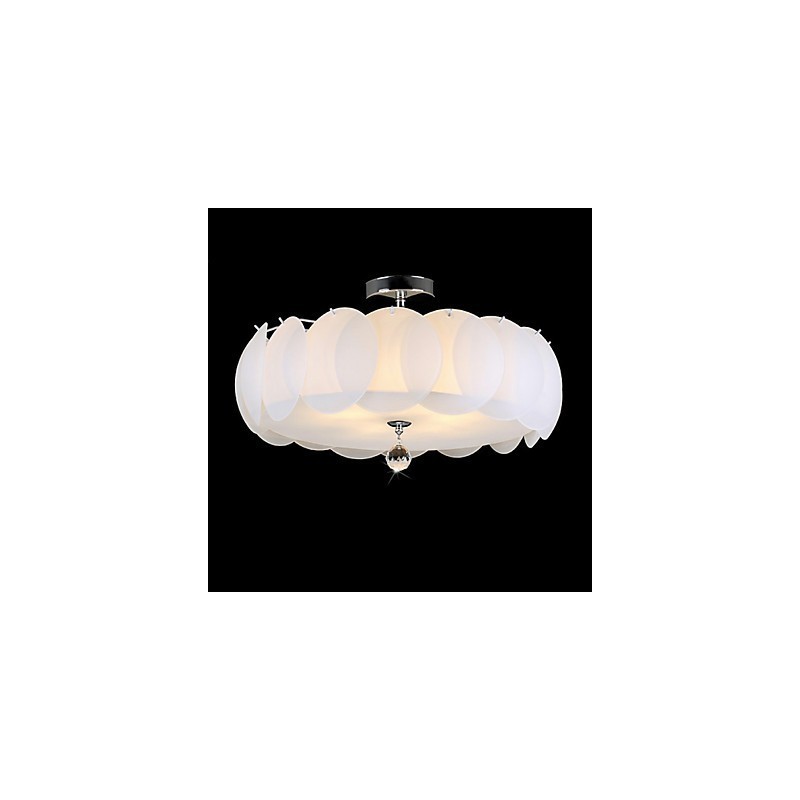 5 Light Glass Chandelier Modern Pendant Light Family