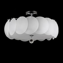 5 Light Glass Chandelier Modern Pendant Light Family