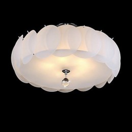 5 Light Glass Chandelier Modern Pendant Light Family