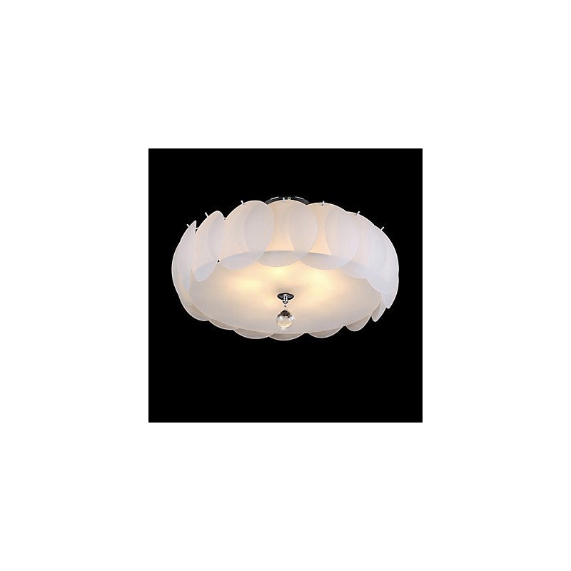 5 Light Glass Chandelier Modern Pendant Light Family