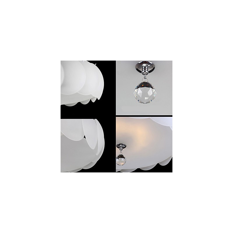 5 Light Glass Chandelier Modern Pendant Light Family