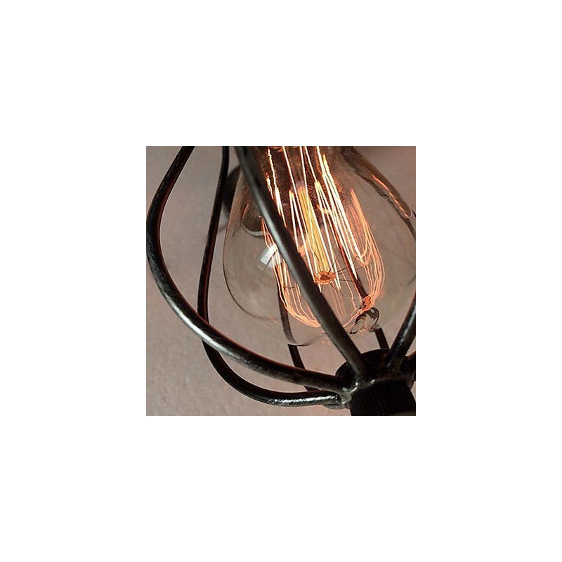 Vintage Mini Style Painting Metal Flush Mount