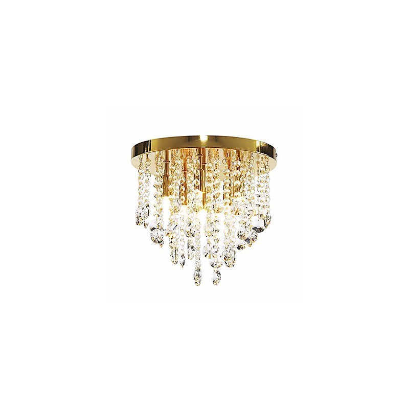 Modern Crystal Semi Flush Mount with 6 Lights (G9 Bulb Base)