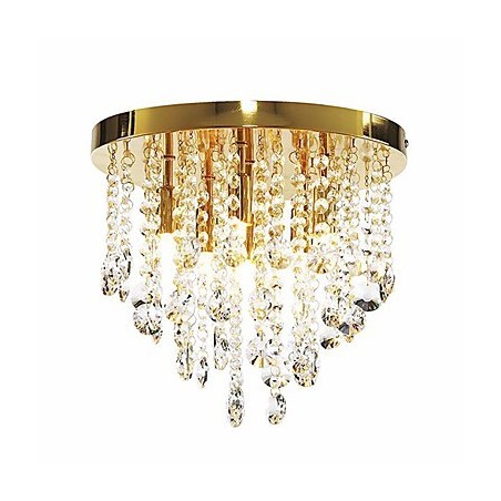 Modern Crystal Semi Flush Mount with 6 Lights (G9 Bulb Base)
