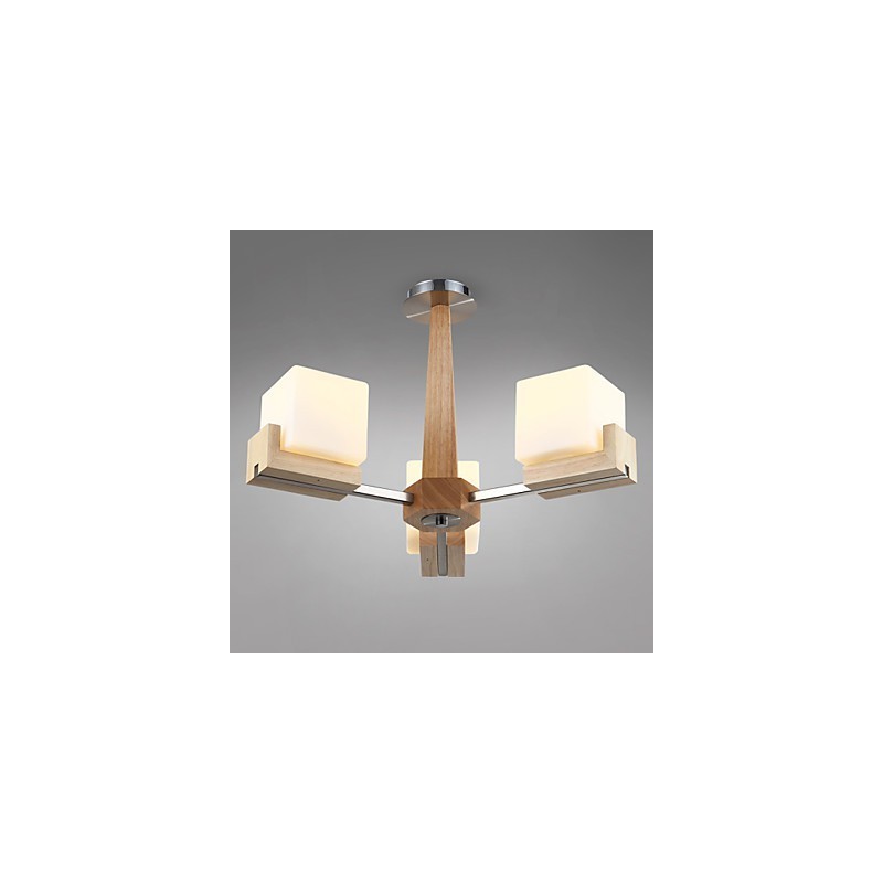 Flush Mount Mini Style Modern Contemporary Wood