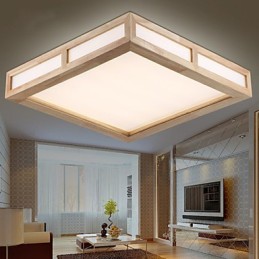 Flush Mount Mini Style Modern Contemporary Wood Bamboo