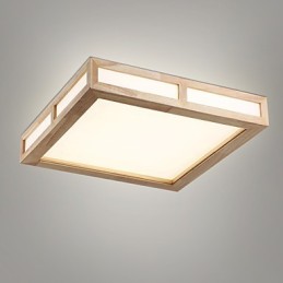 Flush Mount Mini Style Modern Contemporary Wood Bamboo