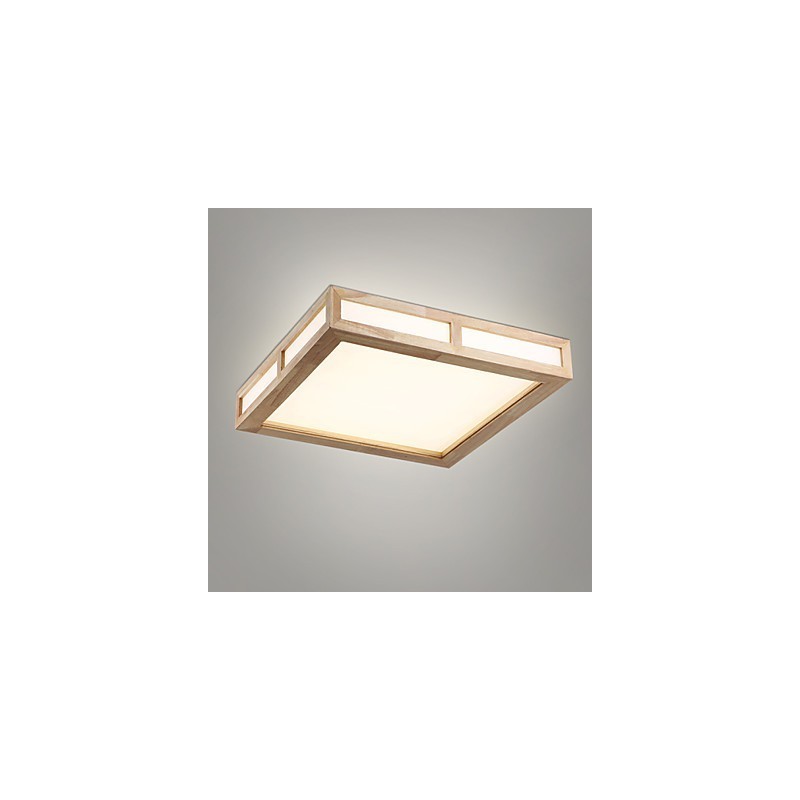 Flush Mount Mini Style Modern Contemporary Wood Bamboo