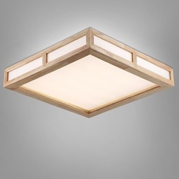 Flush Mount Mini Style Modern Contemporary Wood Bamboo