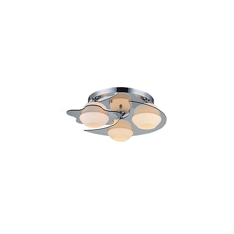 Modern Ceiling Light Flush Mount 3 Lights Contemporary Metal