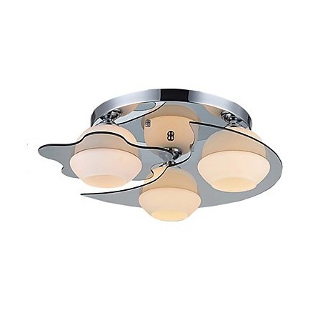 Modern Ceiling Light Flush Mount 3 Lights Contemporary Metal