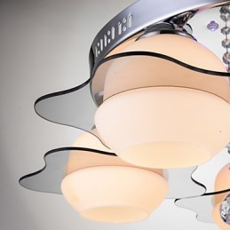 Modern Ceiling Light Flush Mount 3 Lights Contemporary Metal