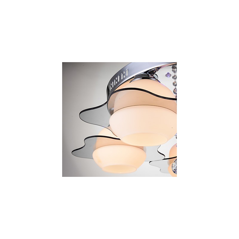 Modern Ceiling Light Flush Mount 3 Lights Contemporary Metal