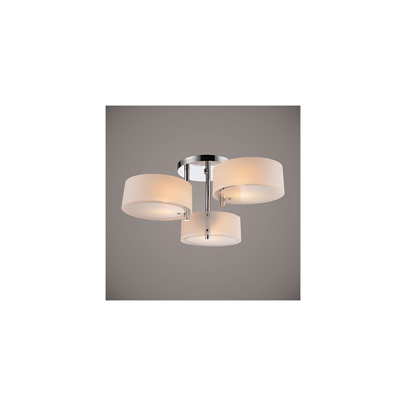 Flush Mount Modern Contemporary 3 Lights Ceiling Light Metal
