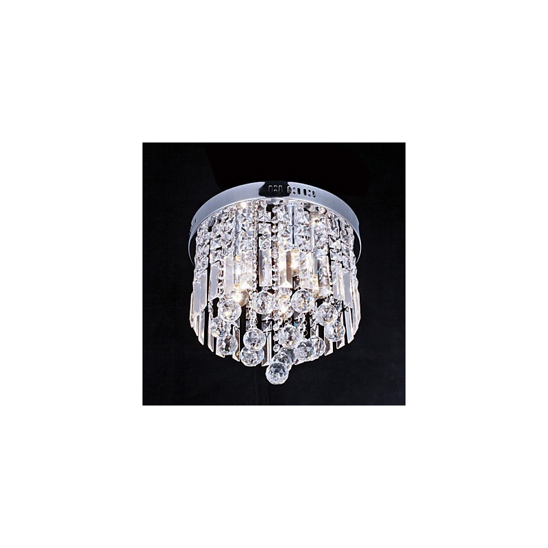 Flush Mount Crystal Modern Contemporary Metal