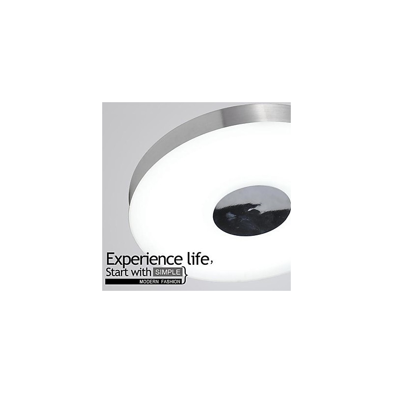 Modern Contemporary Brushed Metal Flush Mount