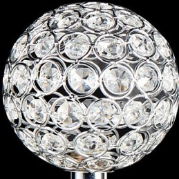 Modern Contemporary Crystal Chrome Metal Flush Mount