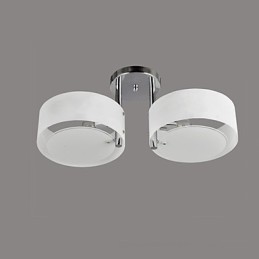 Flush Mount Modern Contemporary 2 Lights Ceiling Light Metal