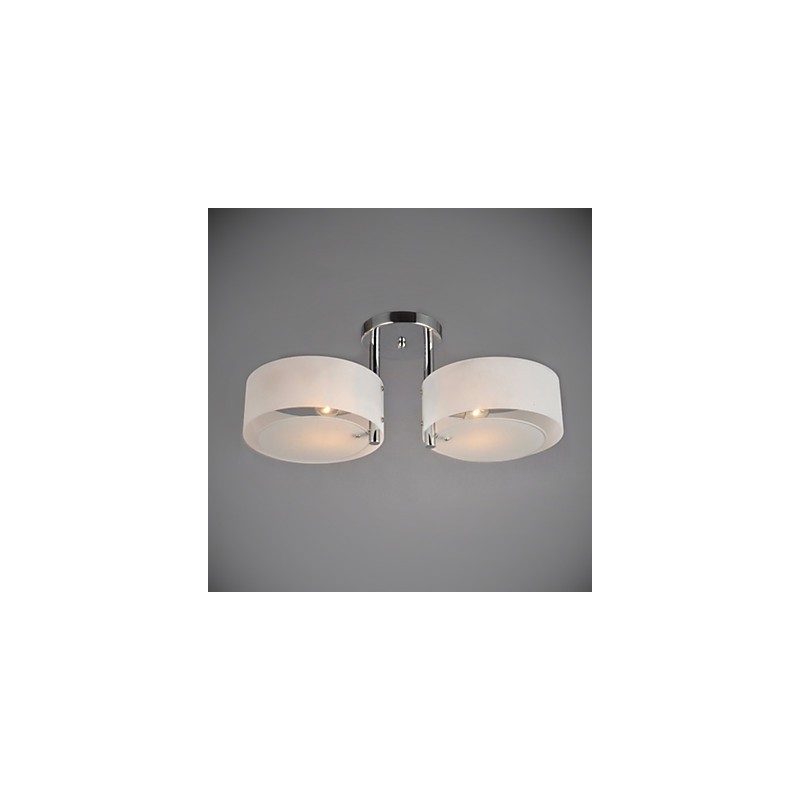 Flush Mount Modern Contemporary 2 Lights Ceiling Light Metal