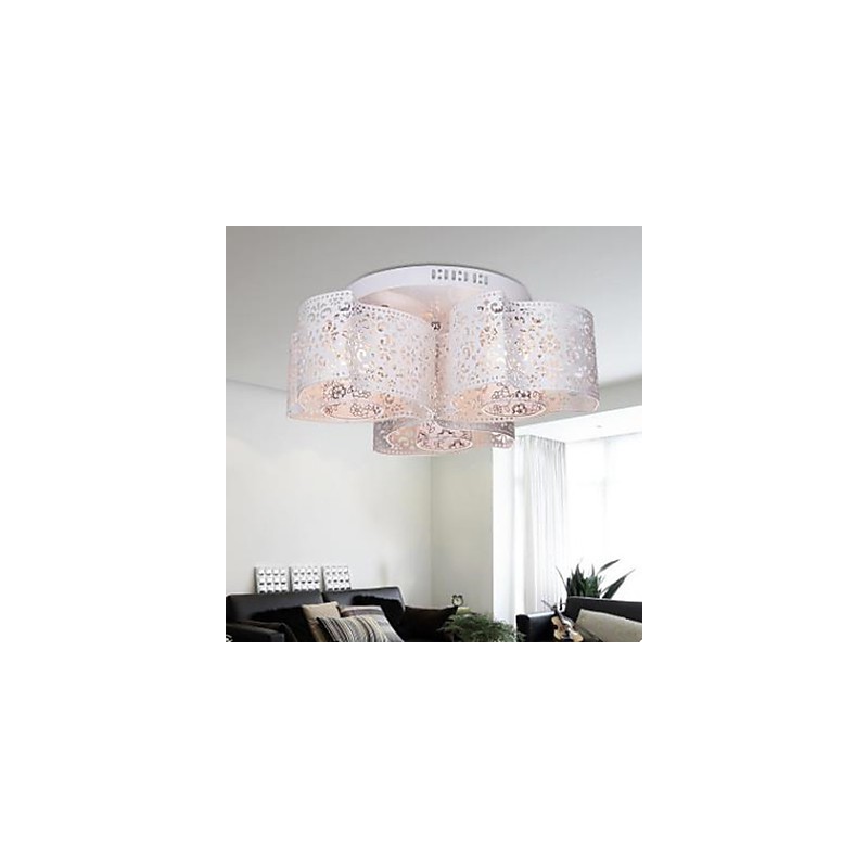 Wrought iron round light Warm wind 3 absorb dome light