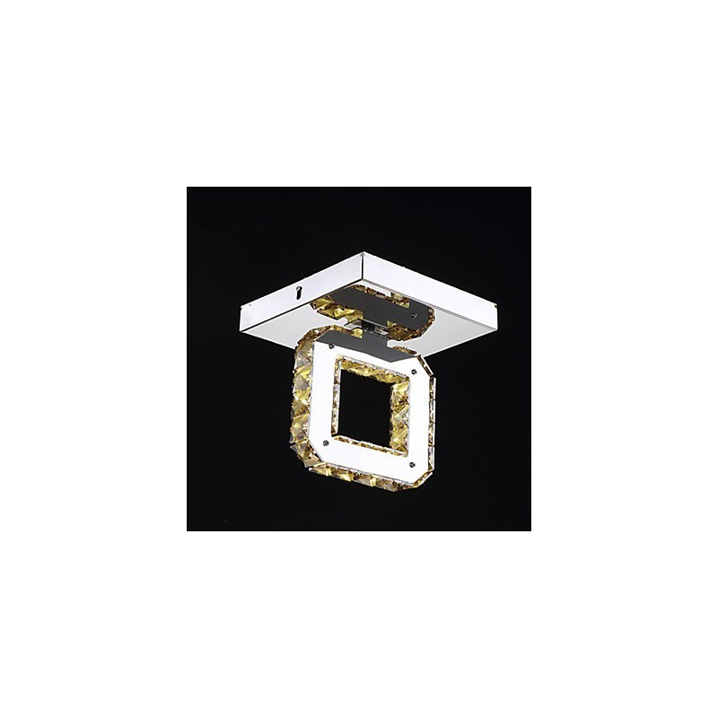 Modern Contemporary Crystal Metal Flush Mount