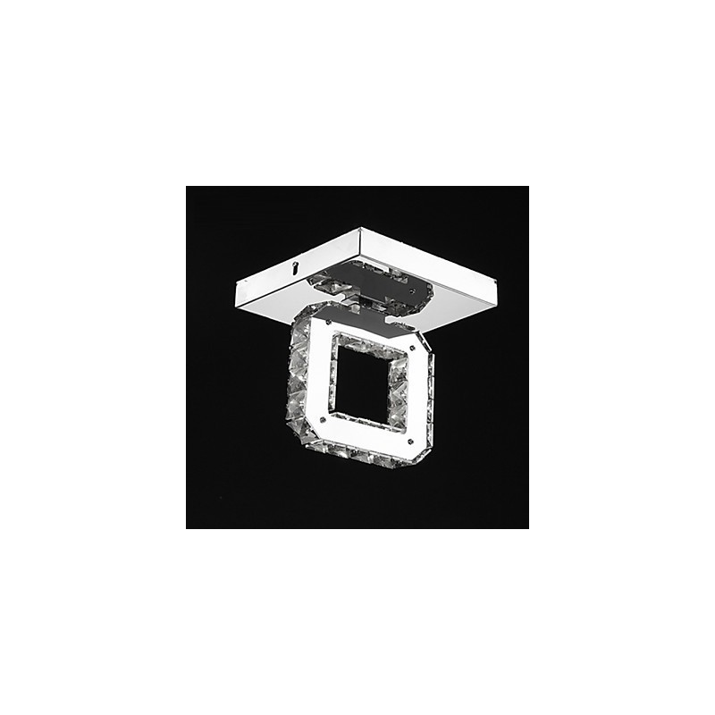 Modern Contemporary Crystal Metal Flush Mount