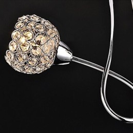 Modern Contemporary Traditional Classic Crystal Electroplated Metal Pendant Light Flush Mount