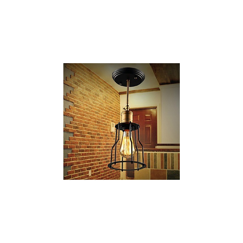 Flush Mount Traditional Classic Rustic Lodge Vintage Retro Country Metal