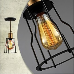 Flush Mount Traditional Classic Rustic Lodge Vintage Retro Country Metal