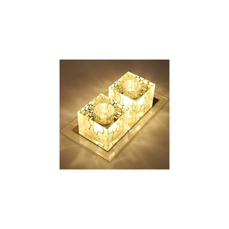 27*15*5CM Crystal Ceiling Lamp Spotlight SMD 6W Creative Lamp Tube Light Colorful Color Dome Light