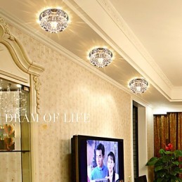 Crystal Ceiling Lamp Spotlight SMD 3W Creative Lamp Absorb Dome Light