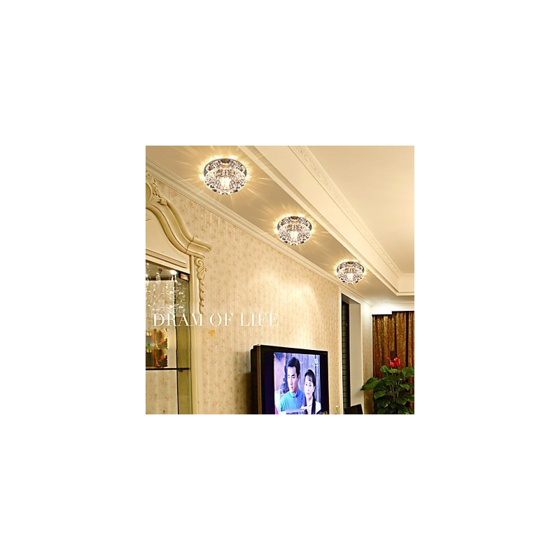 Crystal Ceiling Lamp Spotlight SMD 3W Creative Lamp Absorb Dome Light