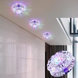 Crystal Ceiling Lamp Spotlight SMD 3W Creative Lamp Absorb Dome Light