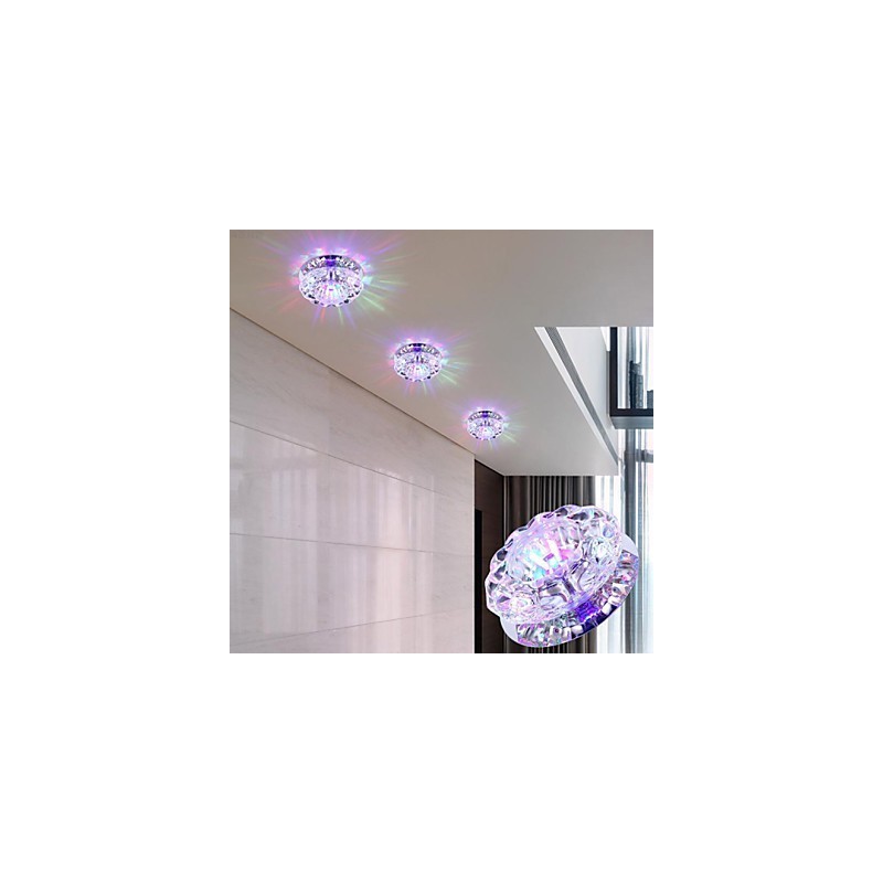 Crystal Ceiling Lamp Spotlight SMD 3W Creative Lamp Absorb Dome Light