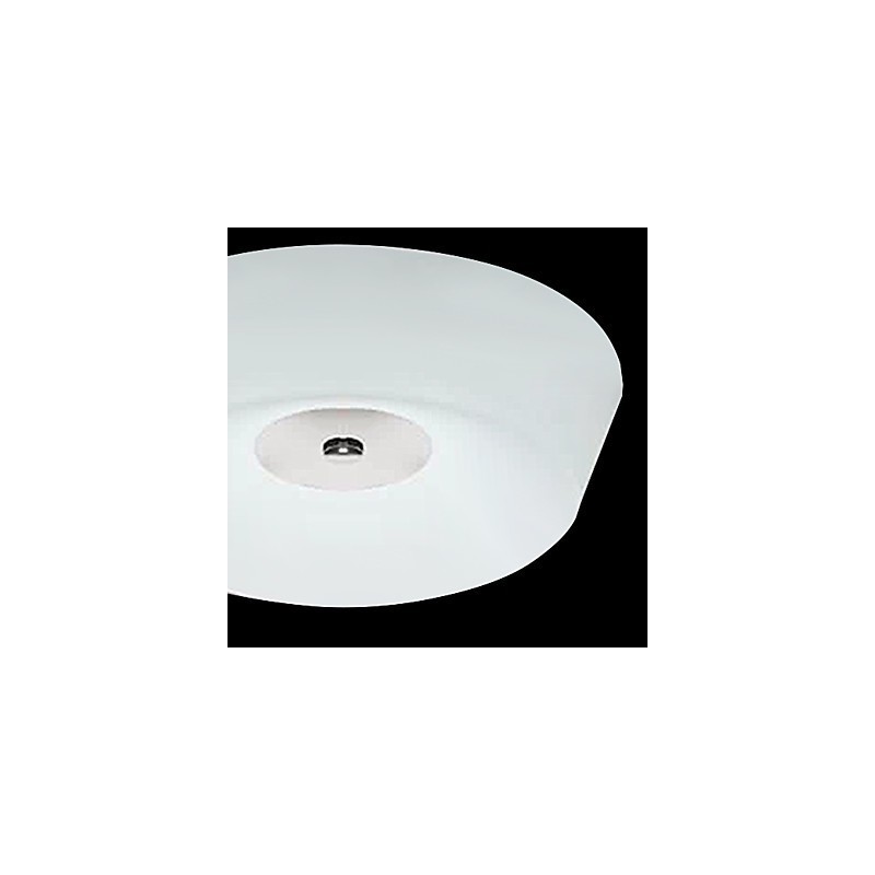 77W Modern Contemporary Chrome Metal Flush Mount