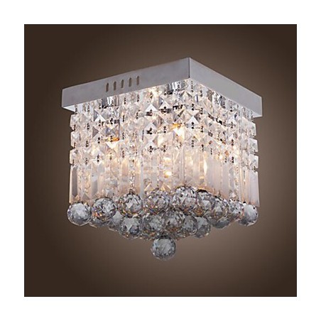 Modern Contemporary Crystal Mini Style Flush Mount