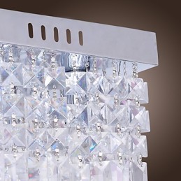 Modern Contemporary Crystal Mini Style Flush Mount