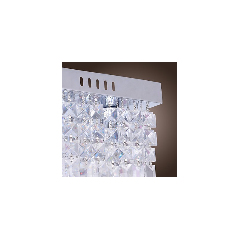 Modern Contemporary Crystal Mini Style Flush Mount
