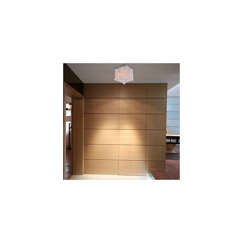 Modern Contemporary Crystal Mini Style Flush Mount