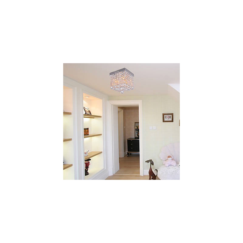 Modern Contemporary Crystal Mini Style Flush Mount