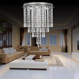 Modern Contemporary Crystal Chrome Crystal Flush Mount Kids