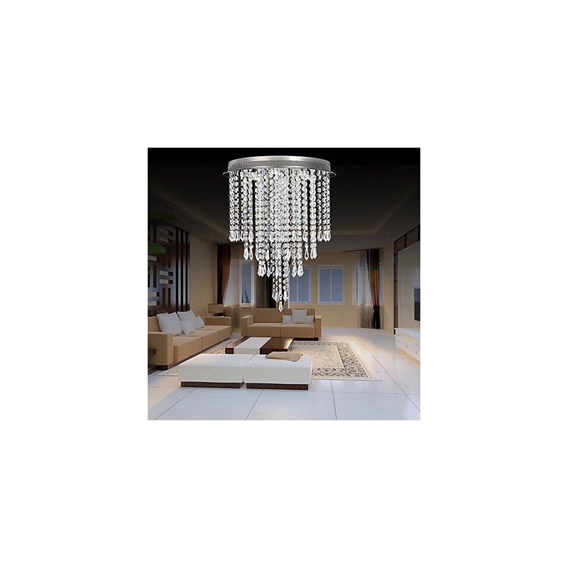 Modern Contemporary Crystal Chrome Crystal Flush Mount Kids
